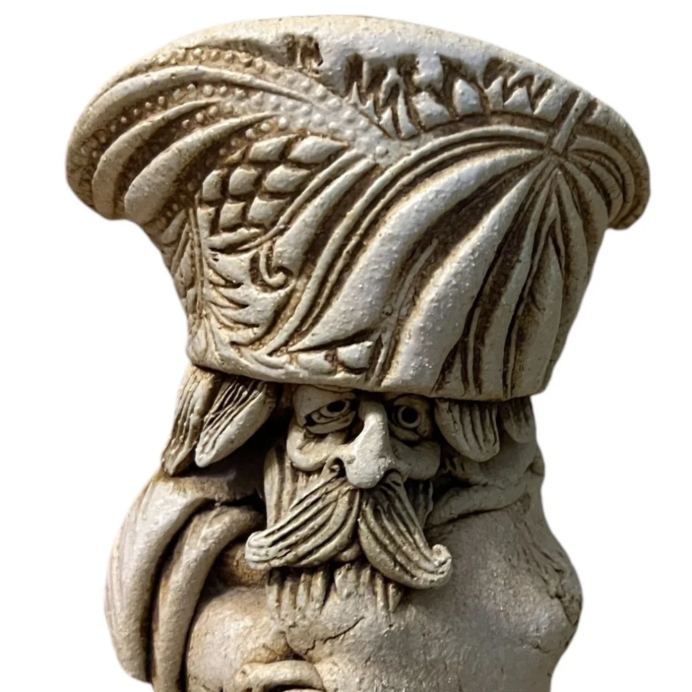 Vintage One Of A Kind Handmade Made Ancient Slab Pottery Vase -Signed‎